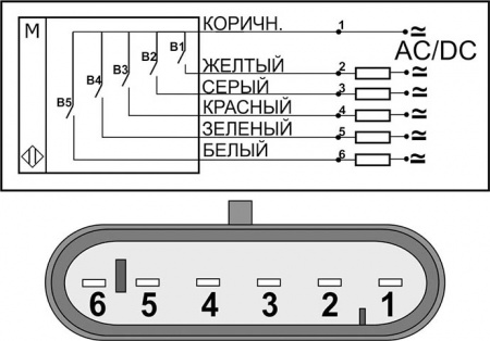 Датчик герконовый поплавковый уровня жидкости DFG4 41.51-B5.154.154.154.154-5NO-689.12-d2-P6A-1,5-S-1