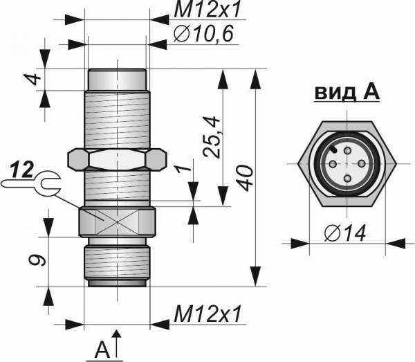 Выключатель бесконтактный индуктивный BIW.46044