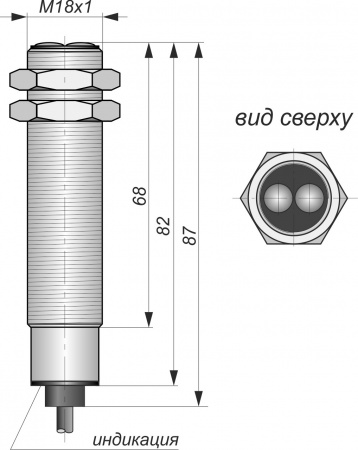 Датчик бесконтактный оптический OC11-NO-PNP(Л63)