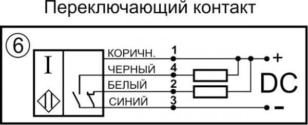 Датчик бесконтактный индуктивный SSI06-NO/NC-NPN